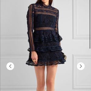 Self Portrait Lace Mini Dress